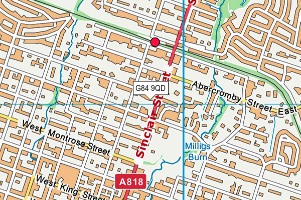 G84 9QD map - OS VectorMap District (Ordnance Survey)