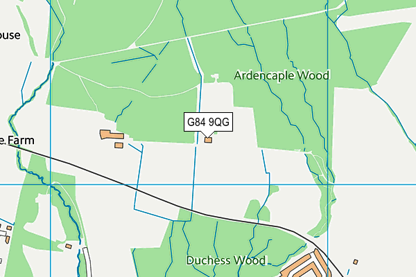 G84 9QG map - OS VectorMap District (Ordnance Survey)