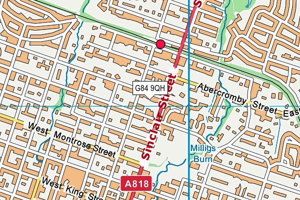 G84 9QH map - OS VectorMap District (Ordnance Survey)