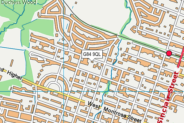 G84 9QL map - OS VectorMap District (Ordnance Survey)