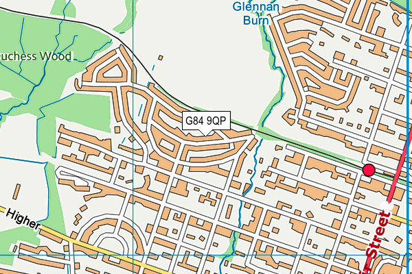 G84 9QP map - OS VectorMap District (Ordnance Survey)