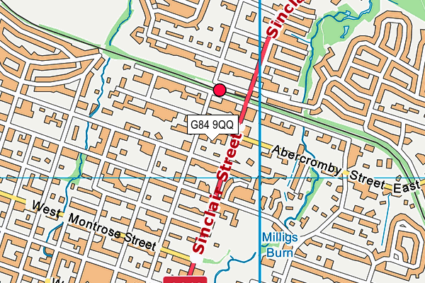 G84 9QQ map - OS VectorMap District (Ordnance Survey)