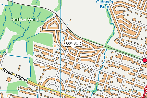 G84 9QR map - OS VectorMap District (Ordnance Survey)
