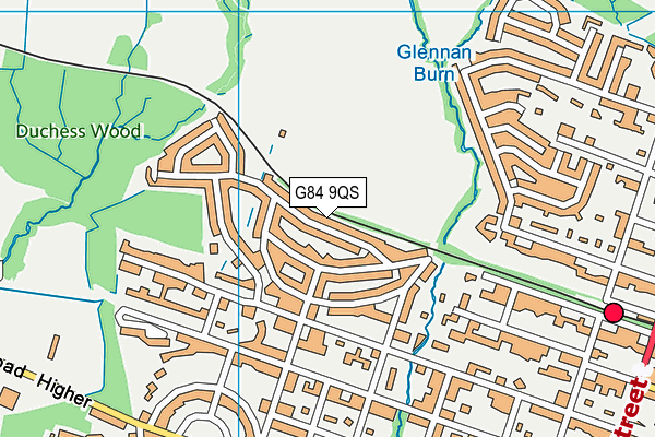 G84 9QS map - OS VectorMap District (Ordnance Survey)