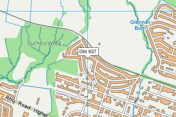 G84 9QT map - OS VectorMap District (Ordnance Survey)