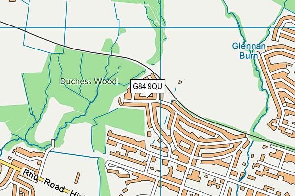 G84 9QU map - OS VectorMap District (Ordnance Survey)