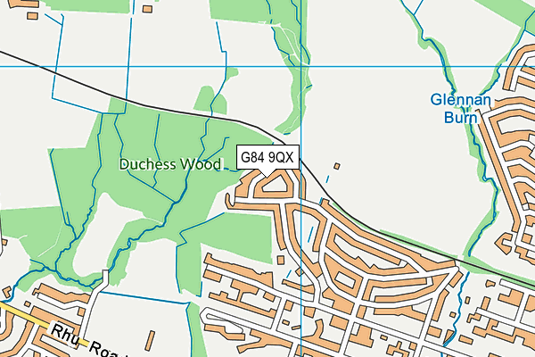 G84 9QX map - OS VectorMap District (Ordnance Survey)