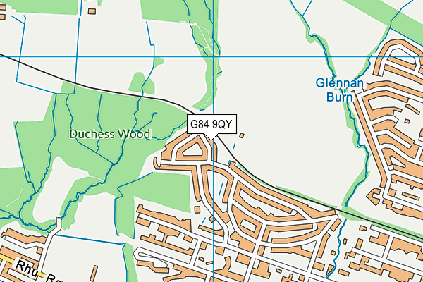 G84 9QY map - OS VectorMap District (Ordnance Survey)