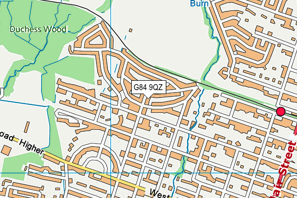 G84 9QZ map - OS VectorMap District (Ordnance Survey)