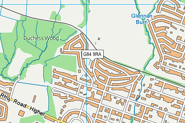 G84 9RA map - OS VectorMap District (Ordnance Survey)