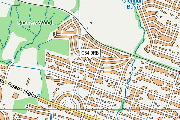 G84 9RB map - OS VectorMap District (Ordnance Survey)