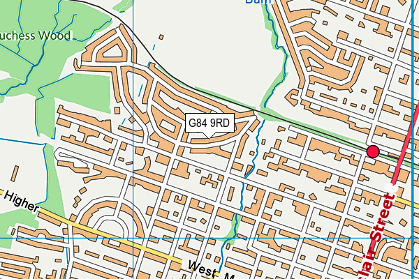 G84 9RD map - OS VectorMap District (Ordnance Survey)