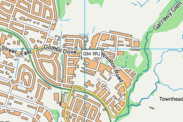G84 9RJ map - OS VectorMap District (Ordnance Survey)