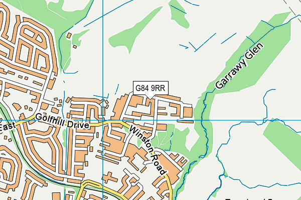 G84 9RR map - OS VectorMap District (Ordnance Survey)