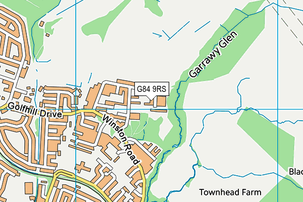 G84 9RS map - OS VectorMap District (Ordnance Survey)