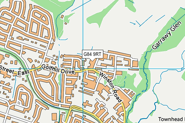 G84 9RT map - OS VectorMap District (Ordnance Survey)