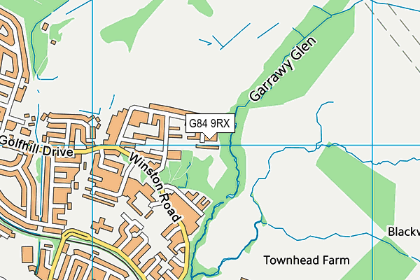 G84 9RX map - OS VectorMap District (Ordnance Survey)