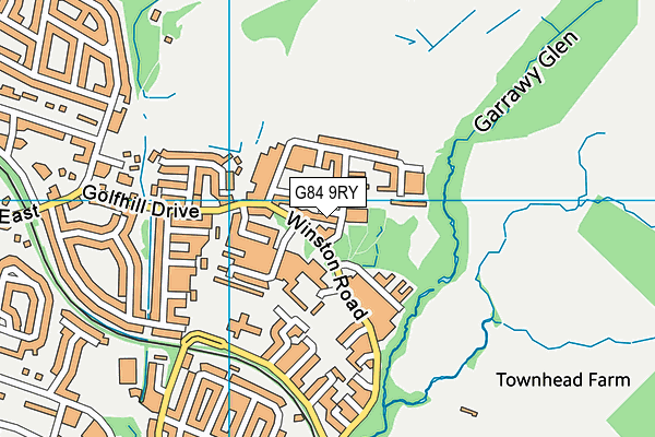 G84 9RY map - OS VectorMap District (Ordnance Survey)