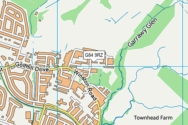 G84 9RZ map - OS VectorMap District (Ordnance Survey)