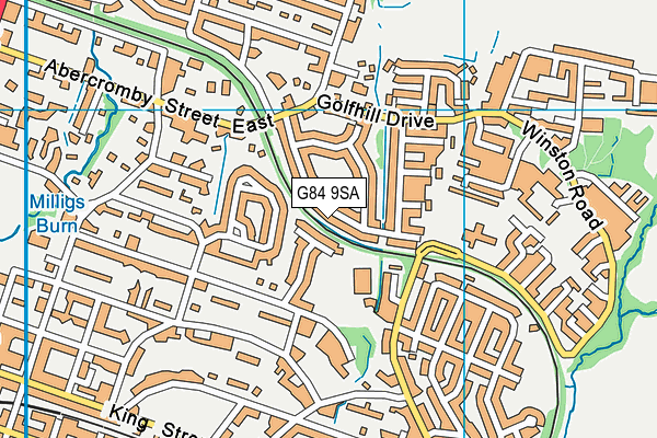 G84 9SA map - OS VectorMap District (Ordnance Survey)
