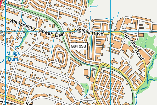 G84 9SB map - OS VectorMap District (Ordnance Survey)