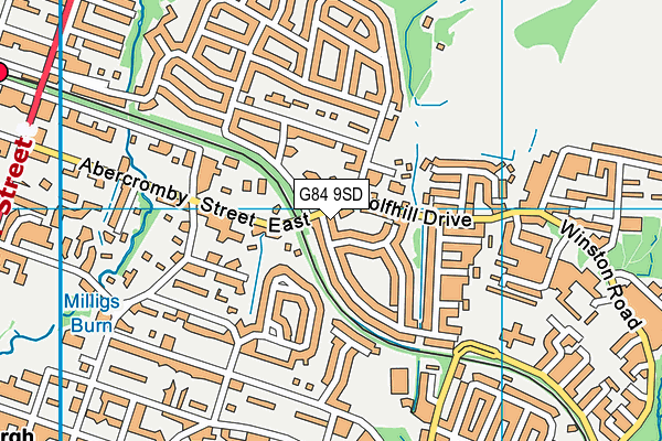 G84 9SD map - OS VectorMap District (Ordnance Survey)