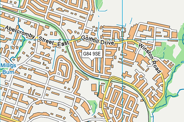 G84 9SE map - OS VectorMap District (Ordnance Survey)