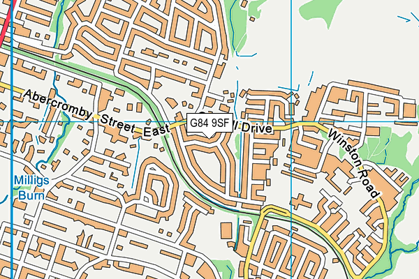 G84 9SF map - OS VectorMap District (Ordnance Survey)