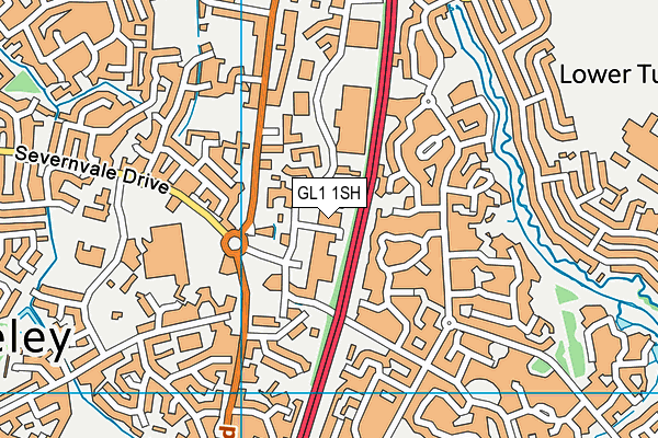 GL1 1SH map - OS VectorMap District (Ordnance Survey)