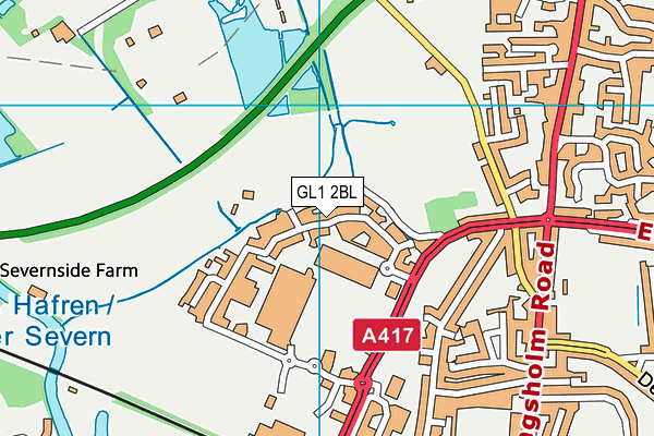 GL1 2BL map - OS VectorMap District (Ordnance Survey)