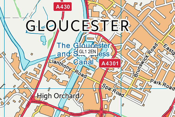 GL1 2EN map - OS VectorMap District (Ordnance Survey)