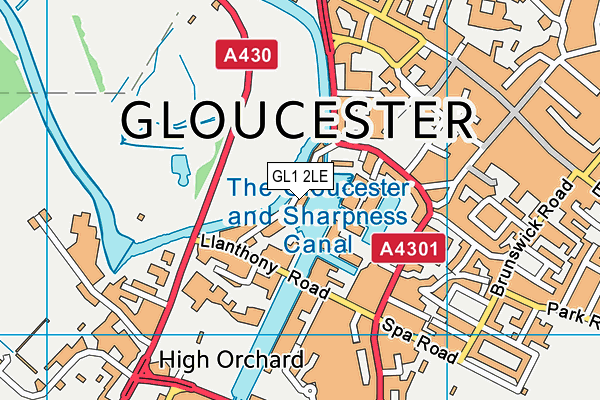 GL1 2LE map - OS VectorMap District (Ordnance Survey)