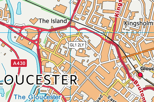 GL1 2LY map - OS VectorMap District (Ordnance Survey)