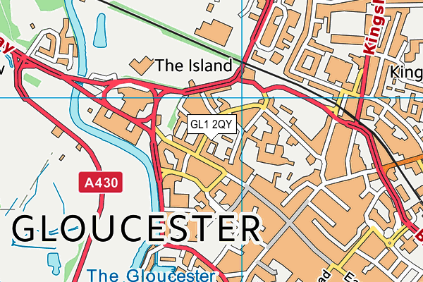 GL1 2QY map - OS VectorMap District (Ordnance Survey)