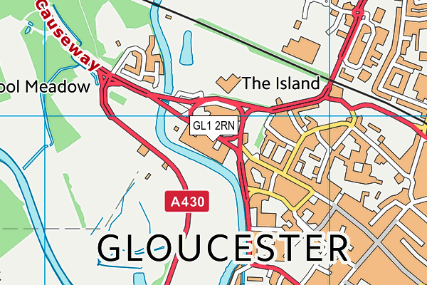 GL1 2RN map - OS VectorMap District (Ordnance Survey)