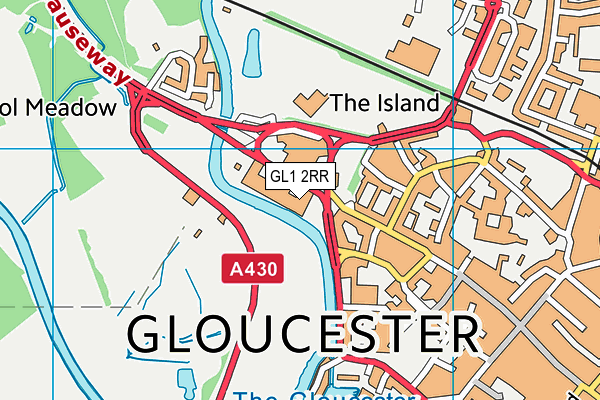 GL1 2RR map - OS VectorMap District (Ordnance Survey)