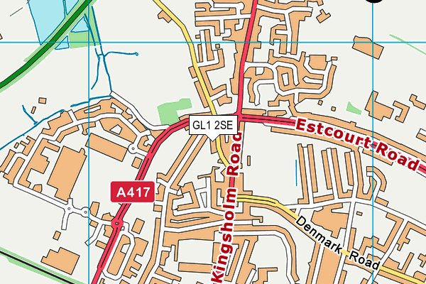 GL1 2SE map - OS VectorMap District (Ordnance Survey)