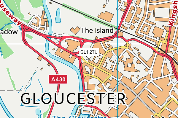 GL1 2TU map - OS VectorMap District (Ordnance Survey)