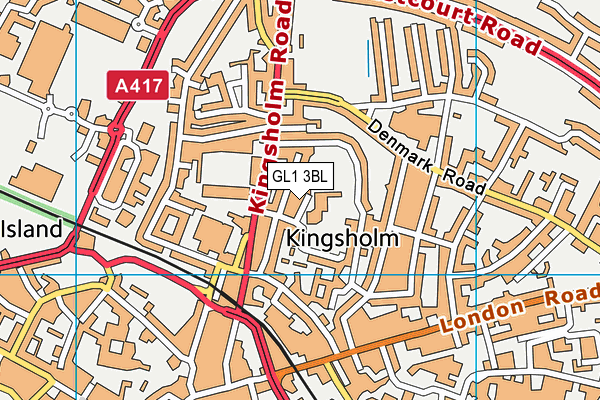 GL1 3BL map - OS VectorMap District (Ordnance Survey)