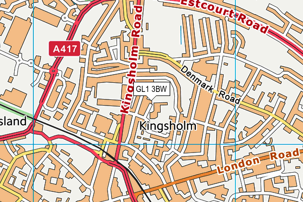 GL1 3BW map - OS VectorMap District (Ordnance Survey)