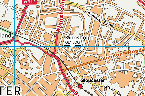 GL1 3DQ map - OS VectorMap District (Ordnance Survey)