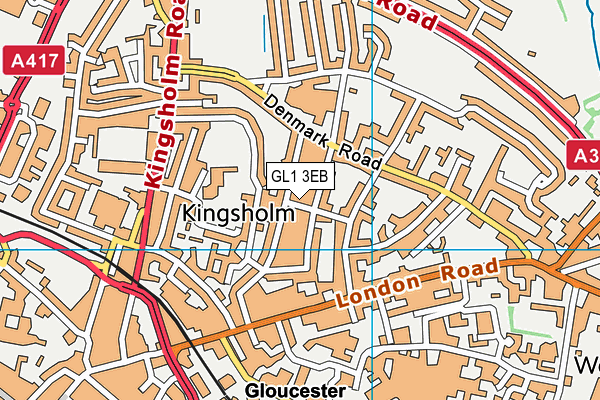 GL1 3EB map - OS VectorMap District (Ordnance Survey)