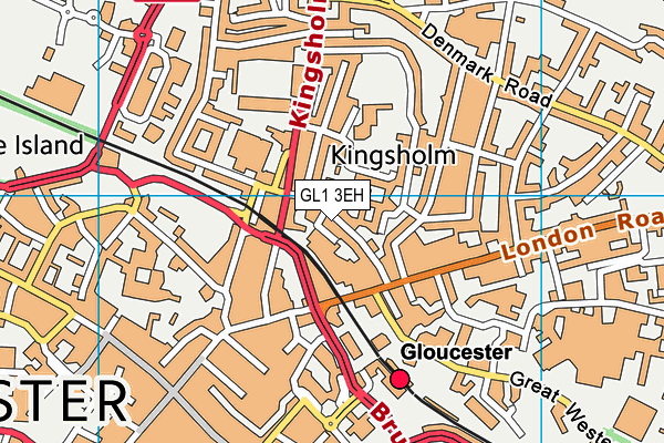 GL1 3EH map - OS VectorMap District (Ordnance Survey)