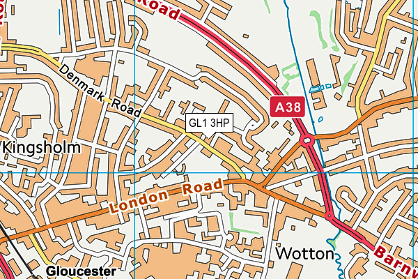 GL1 3HP map - OS VectorMap District (Ordnance Survey)