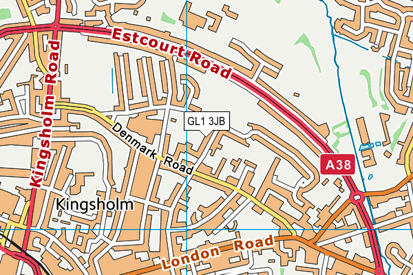 GL1 3JB map - OS VectorMap District (Ordnance Survey)