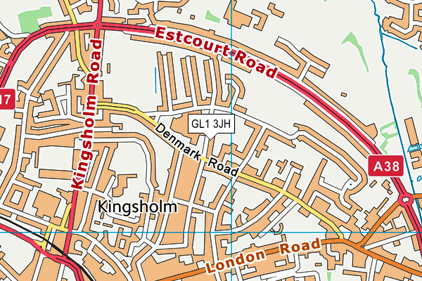 GL1 3JH map - OS VectorMap District (Ordnance Survey)