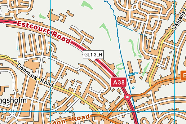 GL1 3LH map - OS VectorMap District (Ordnance Survey)