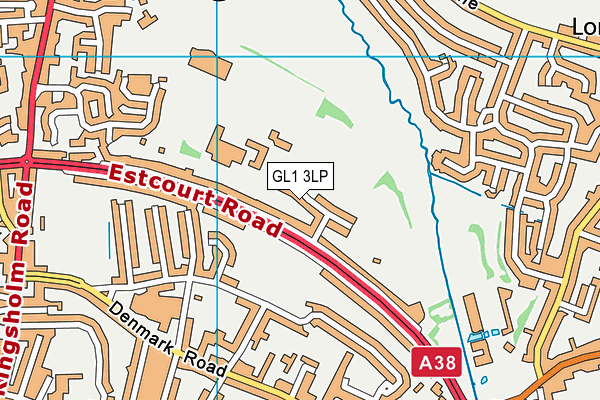 GL1 3LP map - OS VectorMap District (Ordnance Survey)