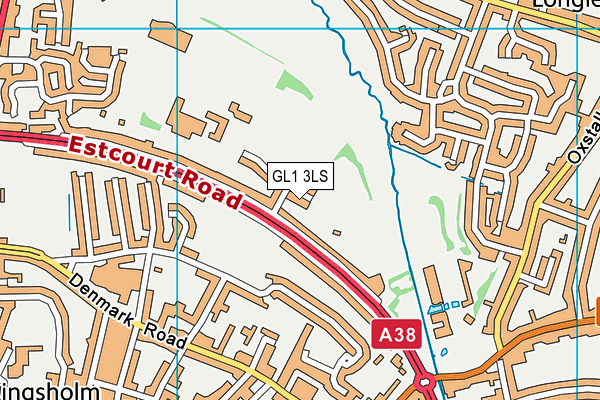 GL1 3LS map - OS VectorMap District (Ordnance Survey)