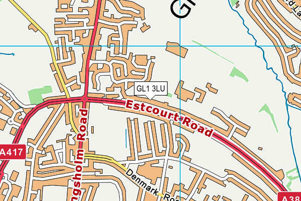 Gloucester Academy (Closed) map (GL1 3LU) - OS VectorMap District (Ordnance Survey)